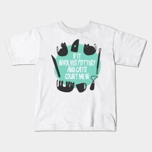 Pottery and Cats Kids T-Shirt